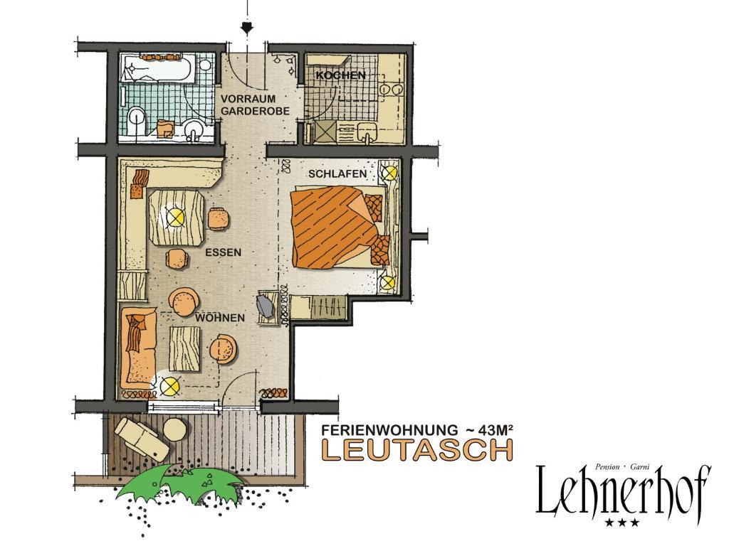 Pension Lehnerhof 로이타쉬 객실 사진